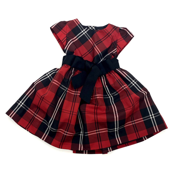 Ralph Lauren Other - Ralph Lauren Tartan Plaid Holiday Dress with front tie Box. Infant Sz 9M